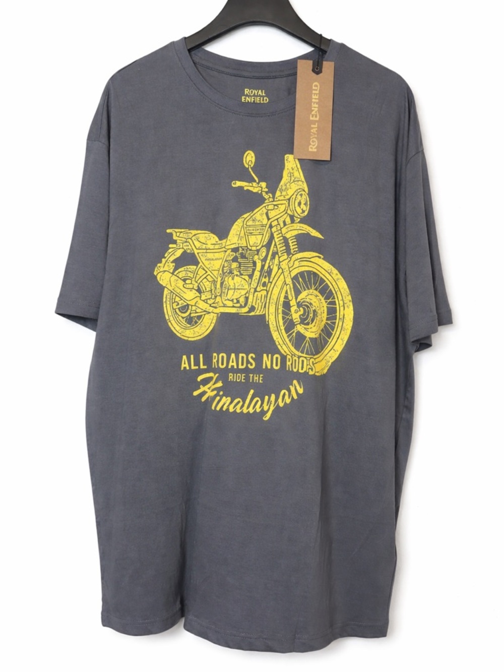 Royal Enfield Himalayan Graphic Tee Gray Yellow  Men’s 2XL Motorcycle